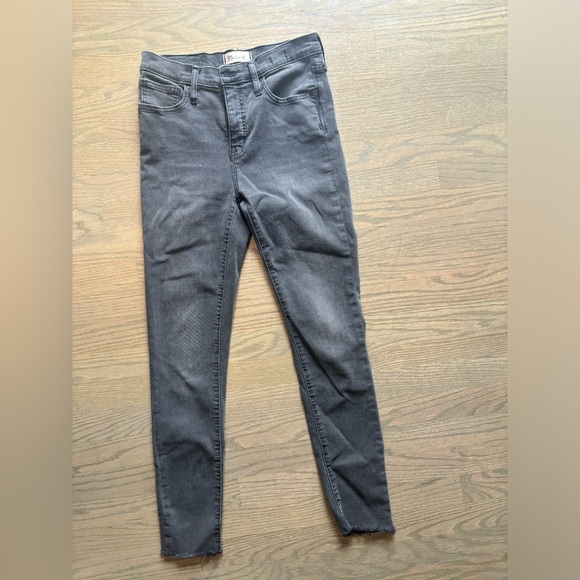 Madewell 9" Mid-Rise Skinny Jeans Grey Womens size 26 - Picture 5 of 9